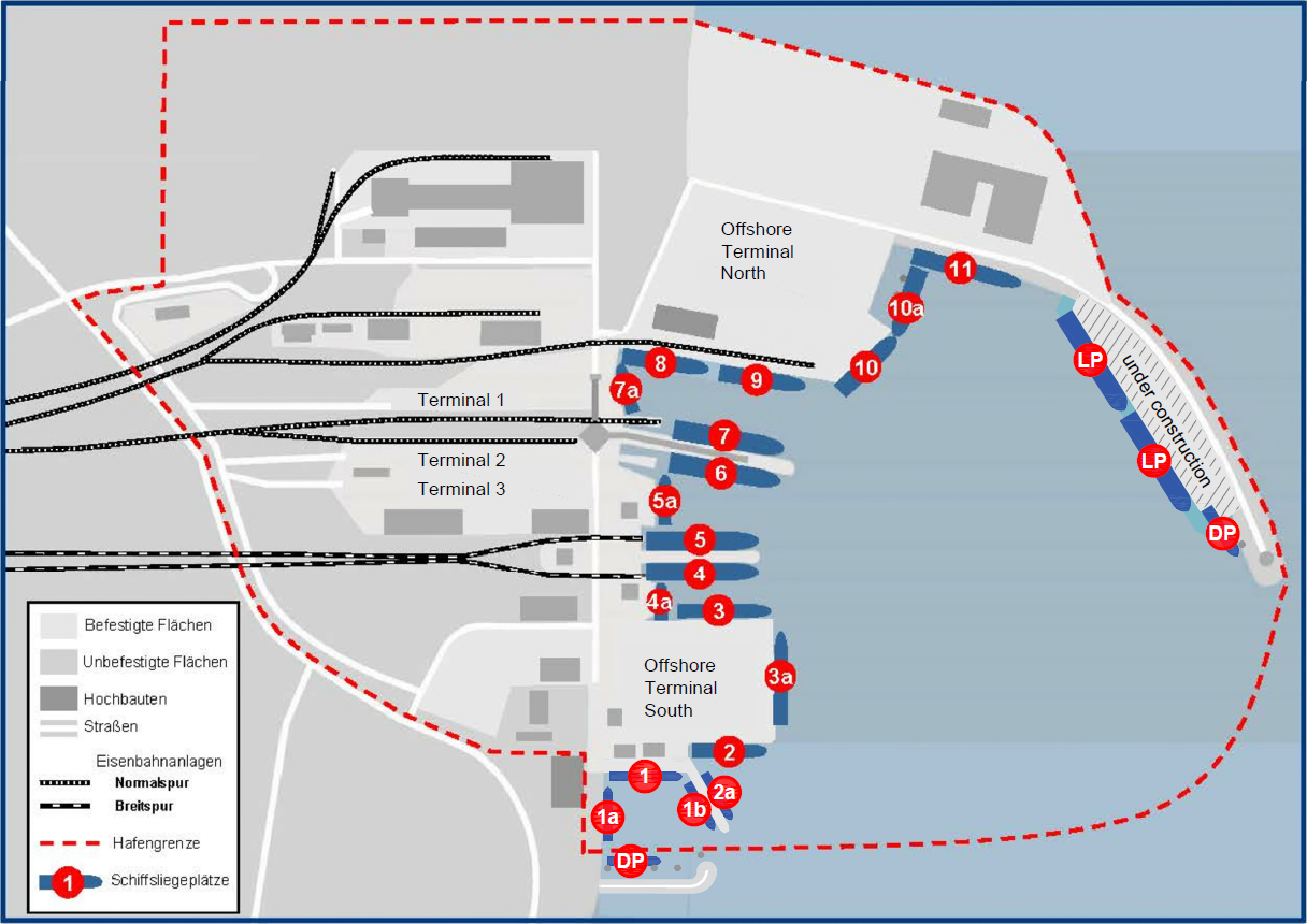 Mukran Port - Hafenplan